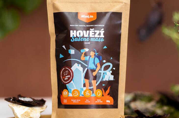 Hovězí sušené maso solené