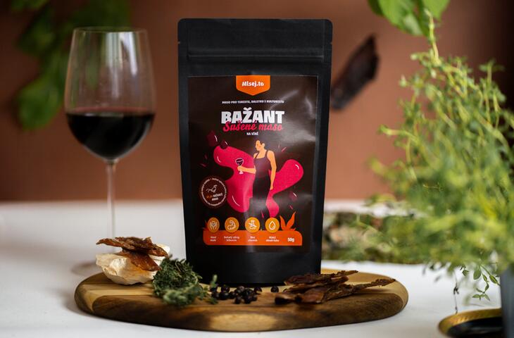 Sušené maso bažant na víně