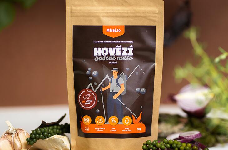 Hovězí sušené maso pepřové